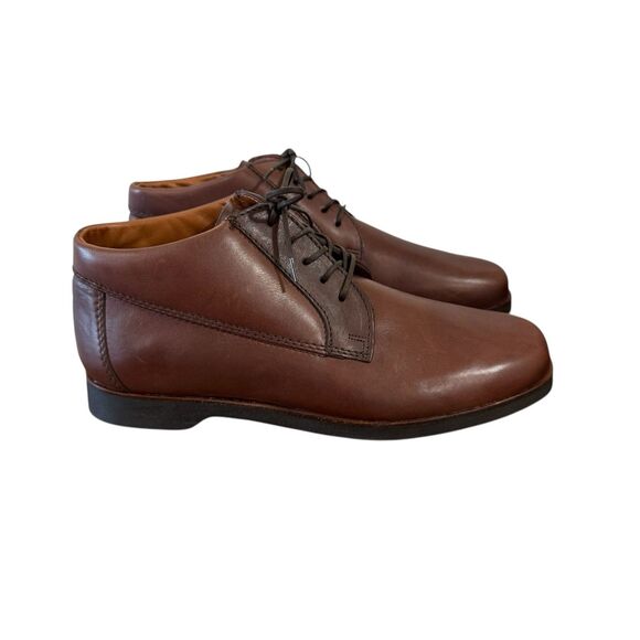 Wolky NEW IN BOX 7 Medium Brown Leather Lace Up Oxford Comfort Shoes Mens